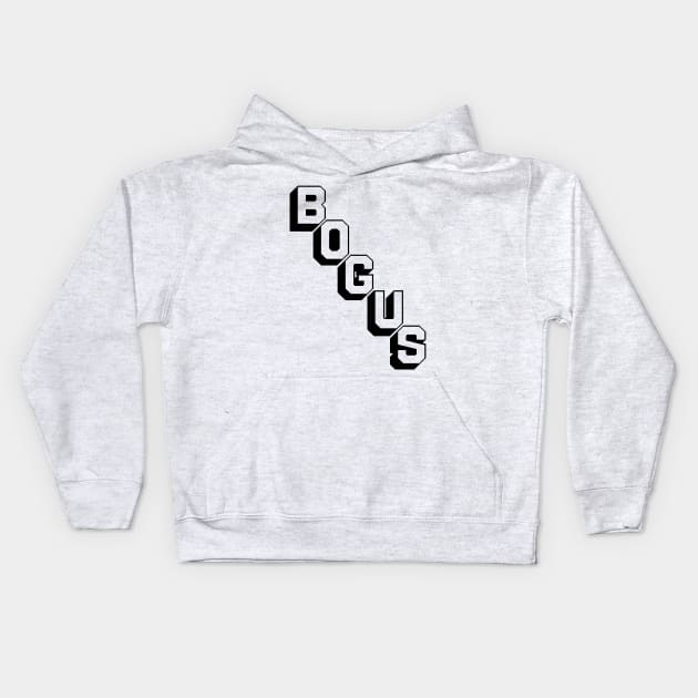 Bogus Shirt Kids Hoodie by PUNK ROCK DISGUISE SHOPPE